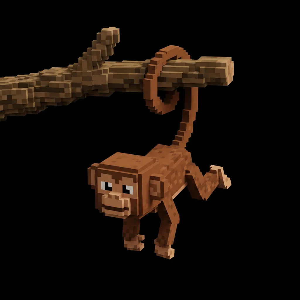 Forest Voxel Monkey